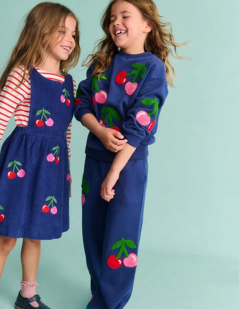 Hoodies & Kapuzenpullis | Oberteile & T-shirts | Boden Bouclé-Sweatshirt mit Grafik-Steuerbordblau Kirschen SteuerbordblauKirschen