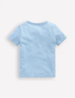 Oberteile & T-shirts | Boden Bouclé-T-Shirt-Gletscherblau Dino GletscherblauDino
