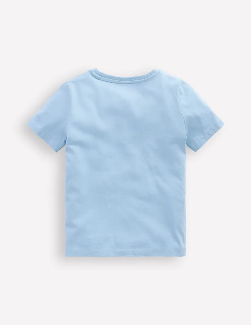 Oberteile & T-shirts | Boden Bouclé-T-Shirt-Gletscherblau Dino GletscherblauDino