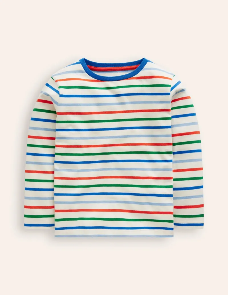 Oberteile & T-shirts | Boden Breton-T-Shirt für den Alltag-Griechisches Blau/Knallrot GriechischesBlau/Knallrot
