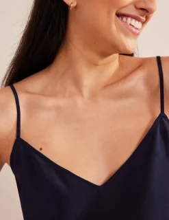 Oberteile | Boden Camisole-Oberteil aus Seide-Aqua Marine Marl AquaMarineMarl