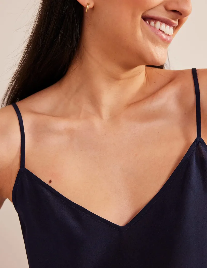Oberteile | Boden Camisole-Oberteil aus Seide-Aqua Marine Marl AquaMarineMarl
