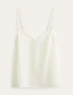 Oberteile | Boden Camisole-Oberteil aus Seide-Ivory and Navy Spot IvoryandNavySpot