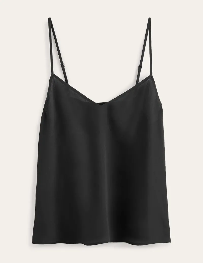 Oberteile | Boden Camisole-Oberteil aus Seide- Schwarz