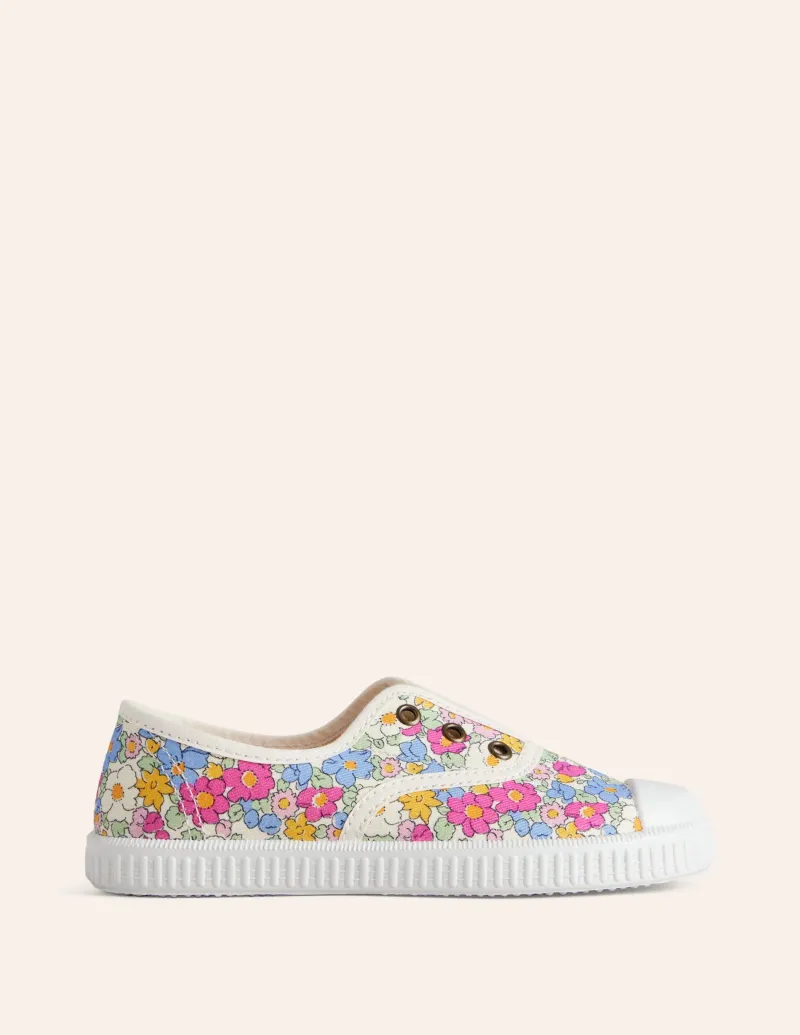 Schuhe, Turnschuhe & Sandalen | Boden Canvas-Schuhe zum Hineinschlüpfen-Festival-Pink Micro Floral Festival-PinkMicroFloral