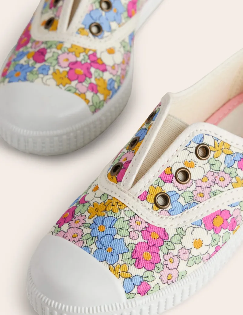 Schuhe, Turnschuhe & Sandalen | Boden Canvas-Schuhe zum Hineinschlüpfen-Festival-Pink Micro Floral Festival-PinkMicroFloral