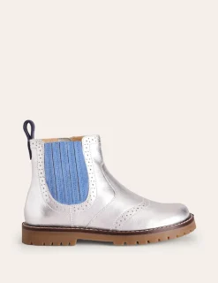Schuhe, Turnschuhe & Sandalen | Boden Chelsea-Stiefel aus Leder- Silber
