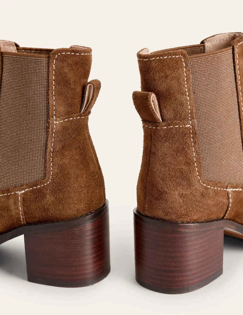 Absatzschuhe | Stiefel | Boden Chelsea-Stiefel mit Blockabsatz- Black