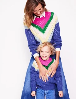 Pullover & Strickjacken | Boden Chevron-Pullover-Blau/Rosa Chevron Blau/RosaChevron