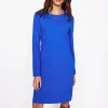 Kleider & Jumpsuits | Kleider In Petite | Boden Cornelia Ottoman-Kleid- Galerie-Blau