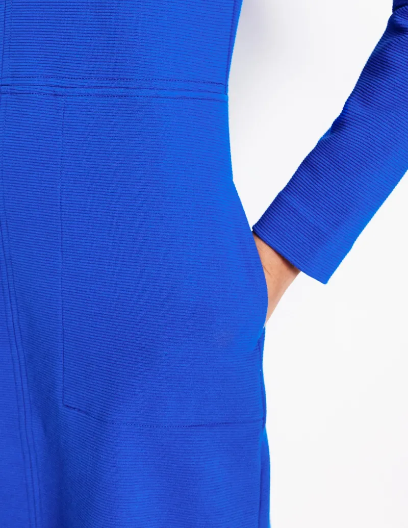 Kleider & Jumpsuits | Kleider In Petite | Boden Cornelia Ottoman-Kleid- Galerie-Blau
