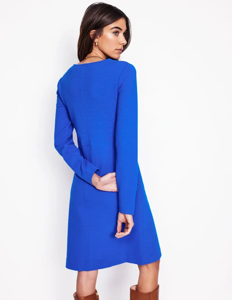 Kleider & Jumpsuits | Kleider In Petite | Boden Cornelia Ottoman-Kleid- Galerie-Blau