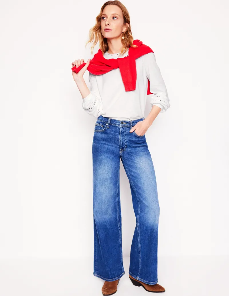T-shirts & Tops | Oberteile | Boden Daisy Langärmeliges Oberteil- Weiß