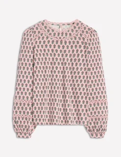 T-shirts & Tops | Oberteile | Boden Daisy Langärmeliges Oberteil-Milchshake, Kamelienstempel Milchshake,Kamelienstempel
