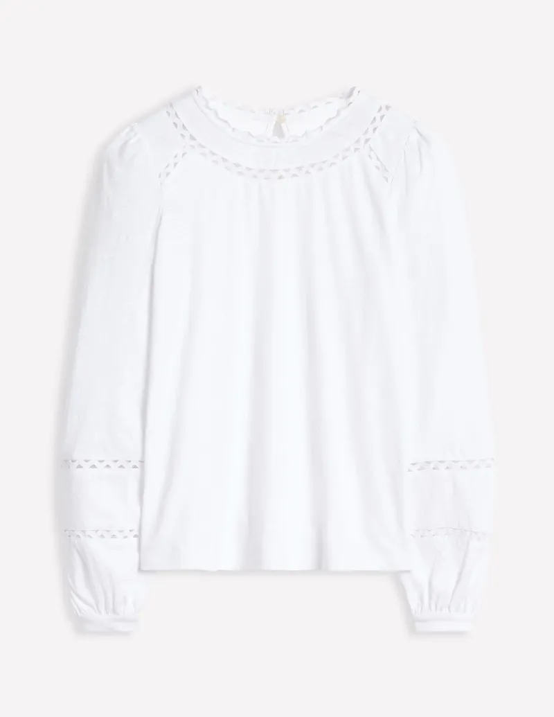 T-shirts & Tops | Oberteile | Boden Daisy Langärmeliges Oberteil- Weiß