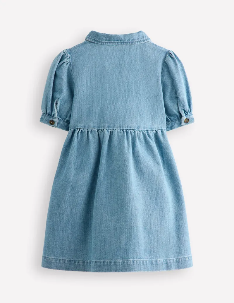 Kleider | Boden Denim-Hemdblusenkleid-Medium Vintage Denim Erdbeere MediumVintageDenimErdbeere
