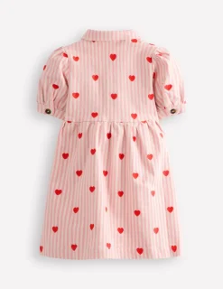 Kleider | Boden Denim-Hemdblusenkleid-Vanille/Kaugummi Herzen Vanille/KaugummiHerzen