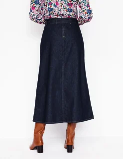 Röcke | Boden Denim-Maxirock-Indigo Waschung IndigoWaschung