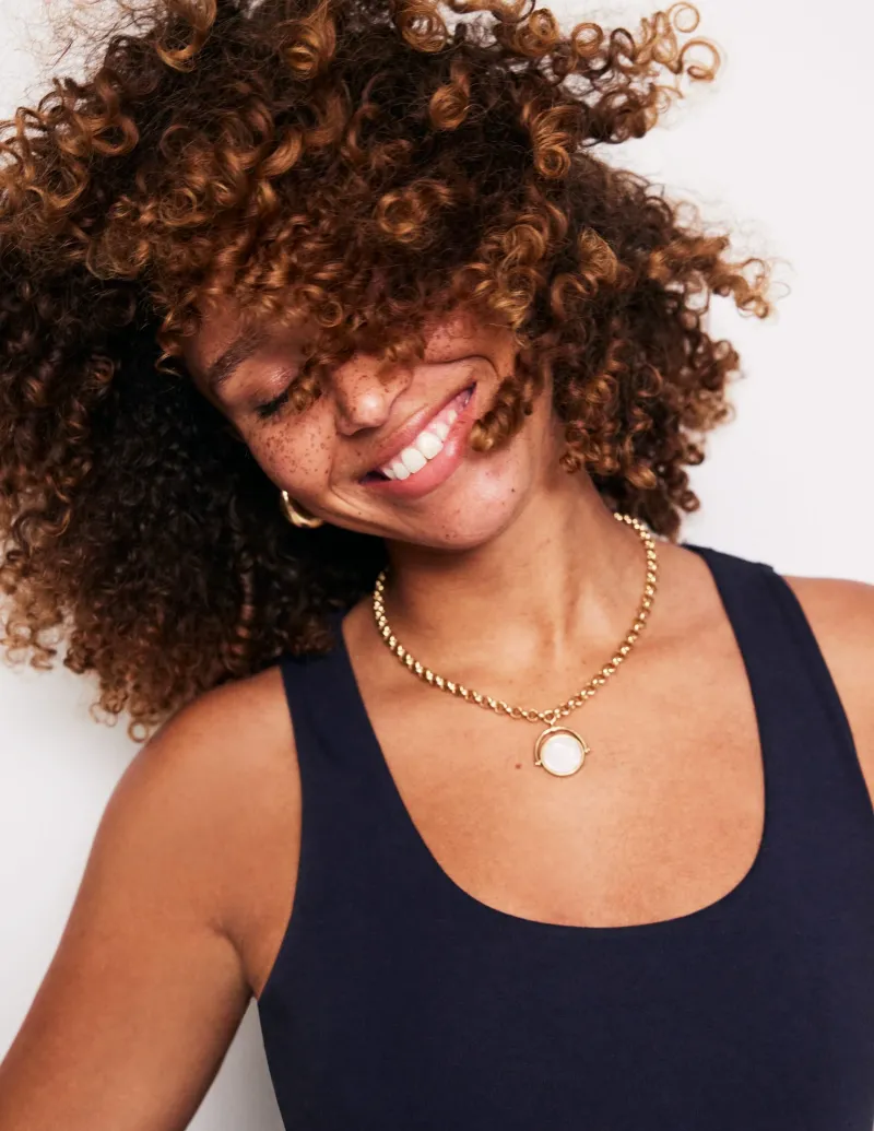 Oberteile | T-shirts & Tops | Boden Doppellagiges Top mit tiefem U-Ausschnitt- Marineblau