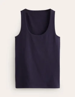 Oberteile | T-shirts & Tops | Boden Doppellagiges Top mit tiefem U-Ausschnitt- Marineblau