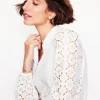 T-shirts & Tops | Oberteile | Boden Eden Bluse mit Lochstickerei- Weiß