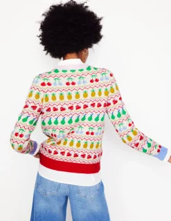 Pullover & Strickjacken | Boden Edie Fair-Isle-Pullover-Beige Meliert, Obst BeigeMeliert,Obst