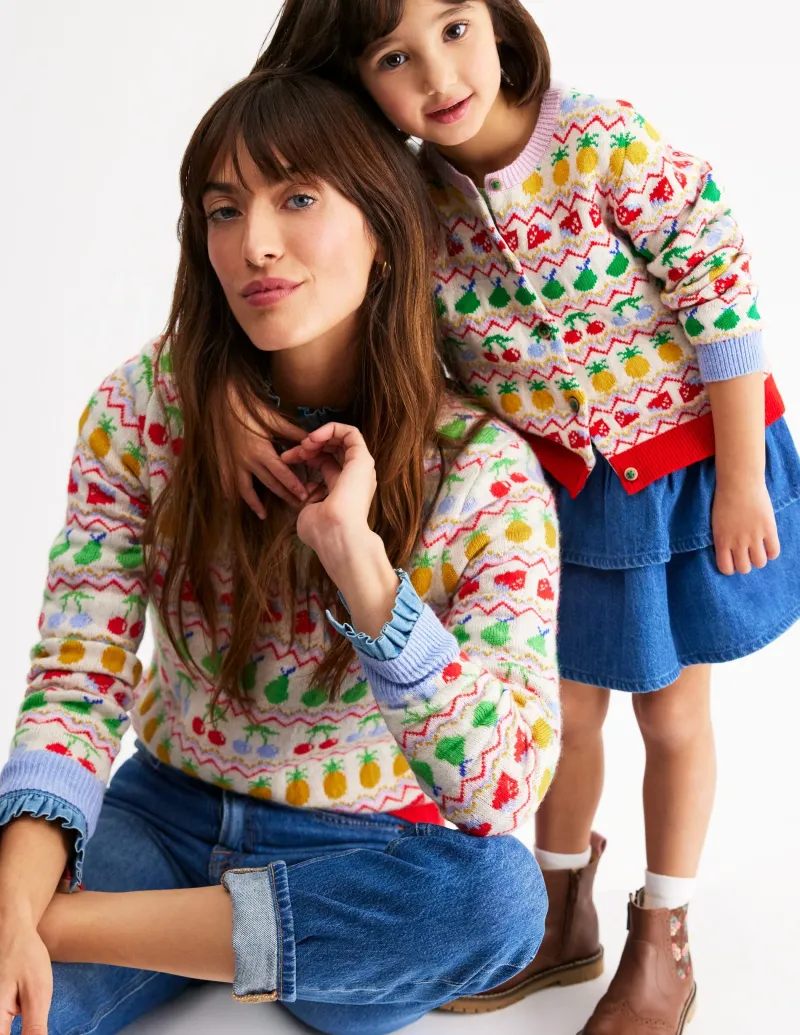 Pullover & Strickjacken | Boden Edie Fair-Isle-Pullover-Beige Meliert, Obst BeigeMeliert,Obst