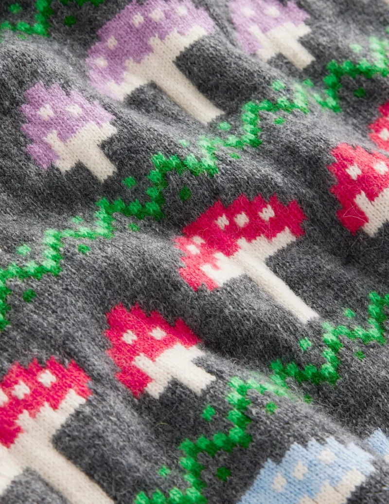 Pullover & Strickjacken | Boden Edie Fair-Isle-Pullover-Grau Pilz GrauPilz