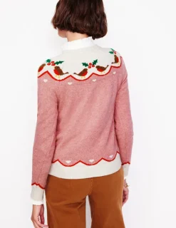 Pullover & Strickjacken | Boden Edie Fair-Isle-Pullover-Quarzrosa, Rotkehlchen Quarzrosa,Rotkehlchen