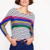 Oberteile | T-shirts & Tops | Boden Ella Breton-Shirt mit langen Ärmeln-Bretonshirt mit Regenbogen BretonshirtmitRegenbogen