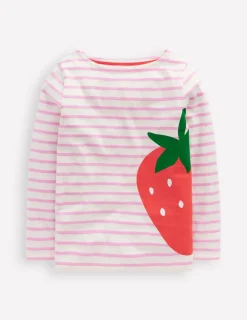 Oberteile & T-shirts | Boden Ella Lustiges Breton-Kosmos-Rosa Erdbeere Kosmos-RosaErdbeere