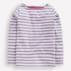 Oberteile & T-shirts | Boden Ella Lustiges Breton-Naturweiß/Asternlila Streifen Naturweiß/AsternlilaStreifen