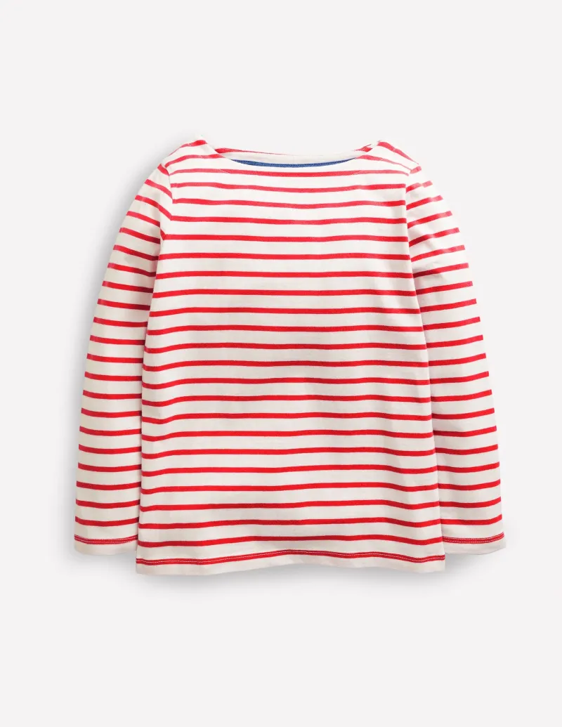 Oberteile & T-shirts | Boden Ella Lustiges Breton-Riskantes Rot/Naturweiß RiskantesRot/Naturweiß