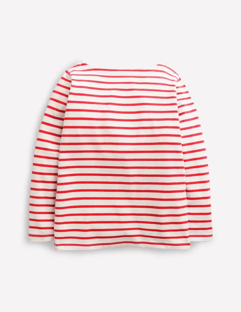 Oberteile & T-shirts | Boden Ella Lustiges Breton-Riskantes Rot/Naturweiß RiskantesRot/Naturweiß