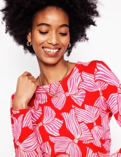 Pullover & Strickjacken | Boden Emilia Baumwollpullover mit Rundhalsausschnitt- ROT