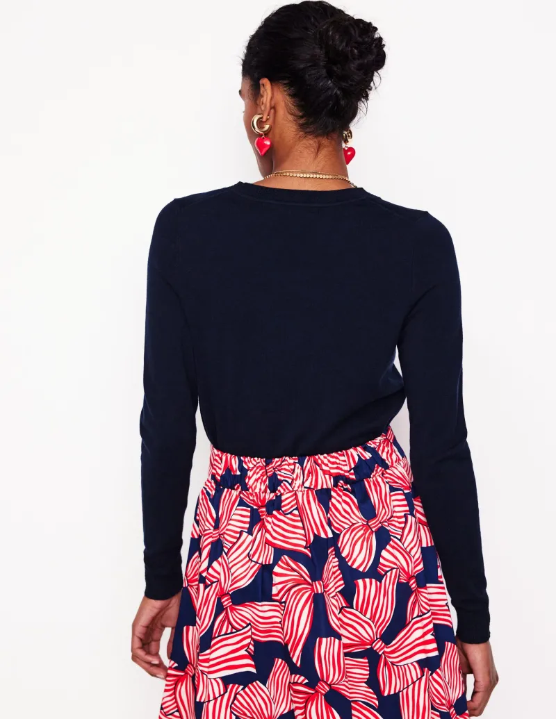 Pullover & Strickjacken | Boden Emilia Baumwollpullover mit Rundhalsausschnitt- Marineblaue