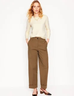 Pullover & Strickjacken | Boden Emilia Baumwollpullover mit Rundhalsausschnitt-Warmes Naturweiß WarmesNaturweiß