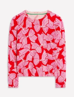 Pullover & Strickjacken | Boden Emilia Baumwollpullover mit Rundhalsausschnitt- ROT