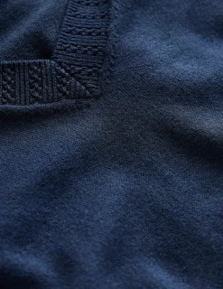 Pullover & Strickjacken | Boden Emilia Baumwollpullover mit V-Ausschnitt- Marineblaue