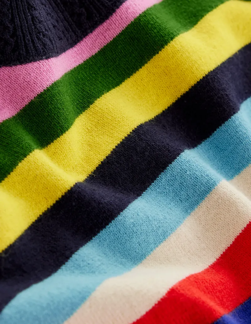 Pullover & Strickjacken | Boden Emilia Baumwollpullover mit Rundhalsausschnitt-Mohnblumenrot, Blau Bunt Mohnblumenrot,BlauBunt