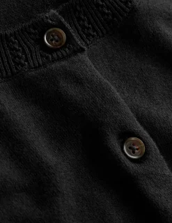 Pullover & Strickjacken | Boden Emilia Baumwollstrickjacke mit Rundhalsausschnitt- Schwarz