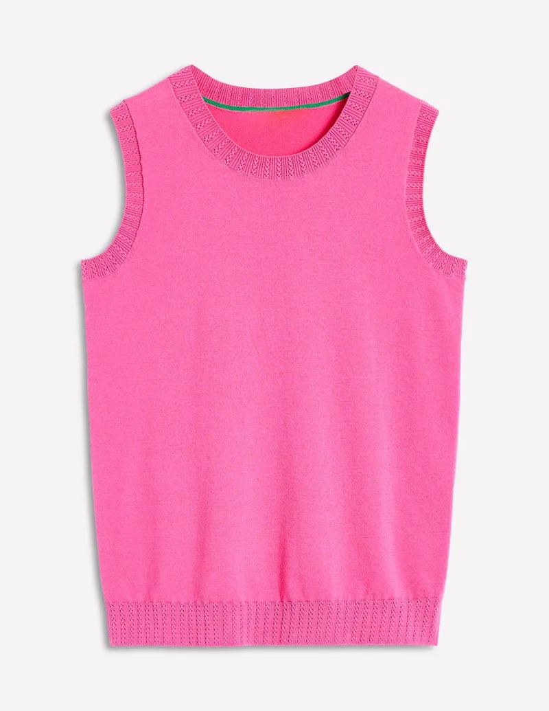 Pullover & Strickjacken | Boden Emilia Pullunder aus Baumwolle mit Rundhalsausschnitt- ROSA