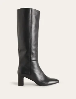 Stiefel | Absatzschuhe | Boden Erica Kniehohe Lederstiefel- Black