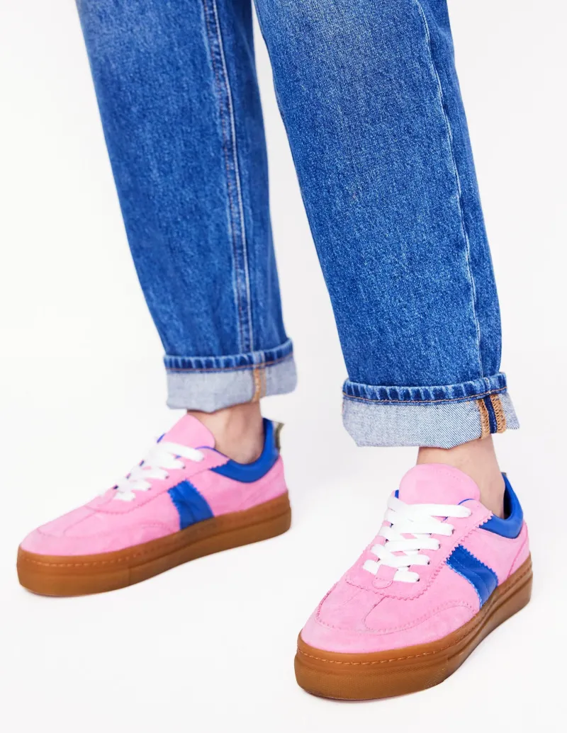 Nachtwäsche & Schlafanzüge | Flache Schuhe | Boden Erin Plateau-Tennisschuhe- Blasspink