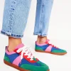 Nachtwäsche & Schlafanzüge | Flache Schuhe | Boden Erin Retro-Tennisschuhe-Bunt, Blockfarben Bunt,Blockfarben