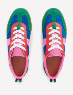 Nachtwäsche & Schlafanzüge | Flache Schuhe | Boden Erin Retro-Tennisschuhe-Bunt, Blockfarben Bunt,Blockfarben
