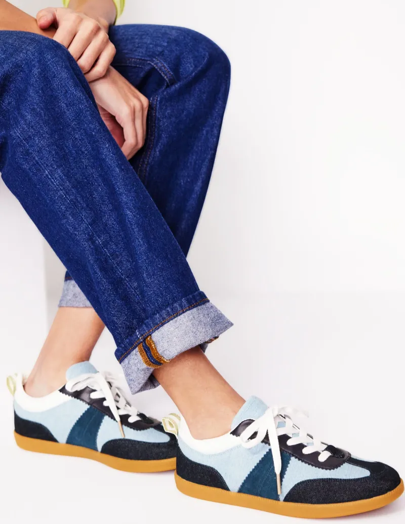 Nachtwäsche & Schlafanzüge | Flache Schuhe | Boden Erin Retro-Tennisschuhe-Heller Used Look HellerUsedLook