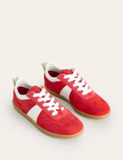 Nachtwäsche & Schlafanzüge | Flache Schuhe | Boden Erin Retro-Tennisschuhe- Löwenmäulchen