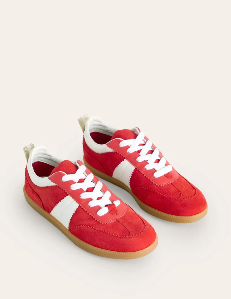 Nachtwäsche & Schlafanzüge | Flache Schuhe | Boden Erin Retro-Tennisschuhe- Löwenmäulchen