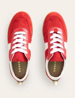 Nachtwäsche & Schlafanzüge | Flache Schuhe | Boden Erin Retro-Tennisschuhe- Löwenmäulchen